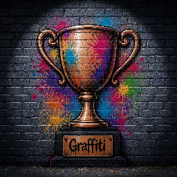 Graffiti Bronze Cup